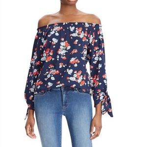 Ralph Lauren Off Shoulder Floral Blouse